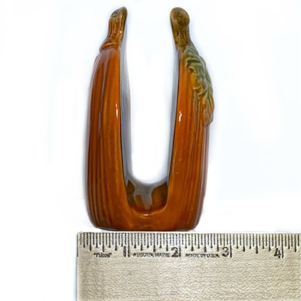 Pumpkin Napkin Holder Hand Painted Glazed Ceramic Seasonal Functional Art - Picture 9 of 12